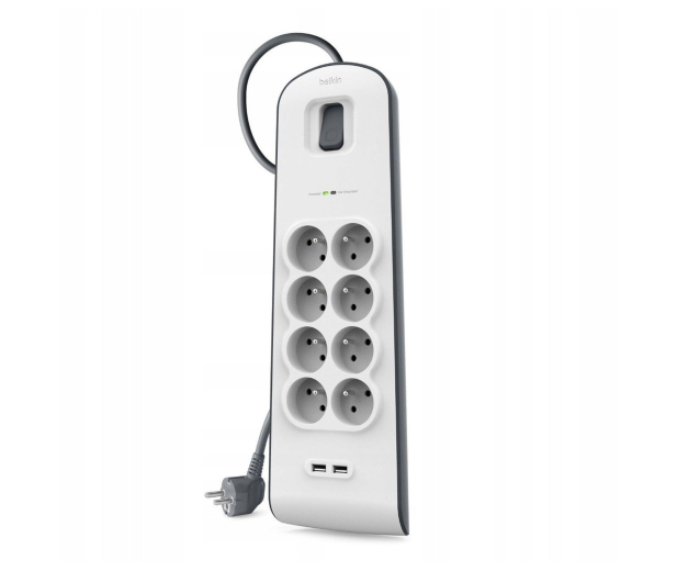 Belkin Listwa zasilająca przeciwprzepięciowa 900J, 8 gniazd, - 1330481 - zdjęcie
